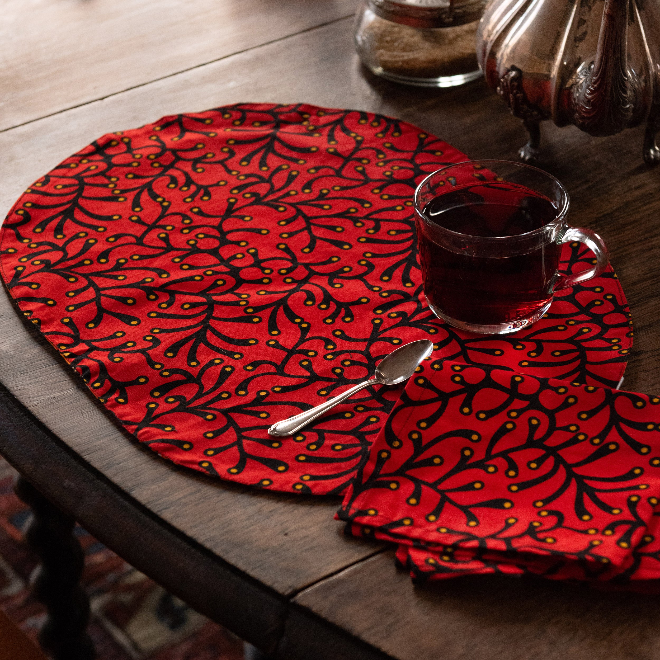 Double-sided Place Mat in Wax Coral Carpet