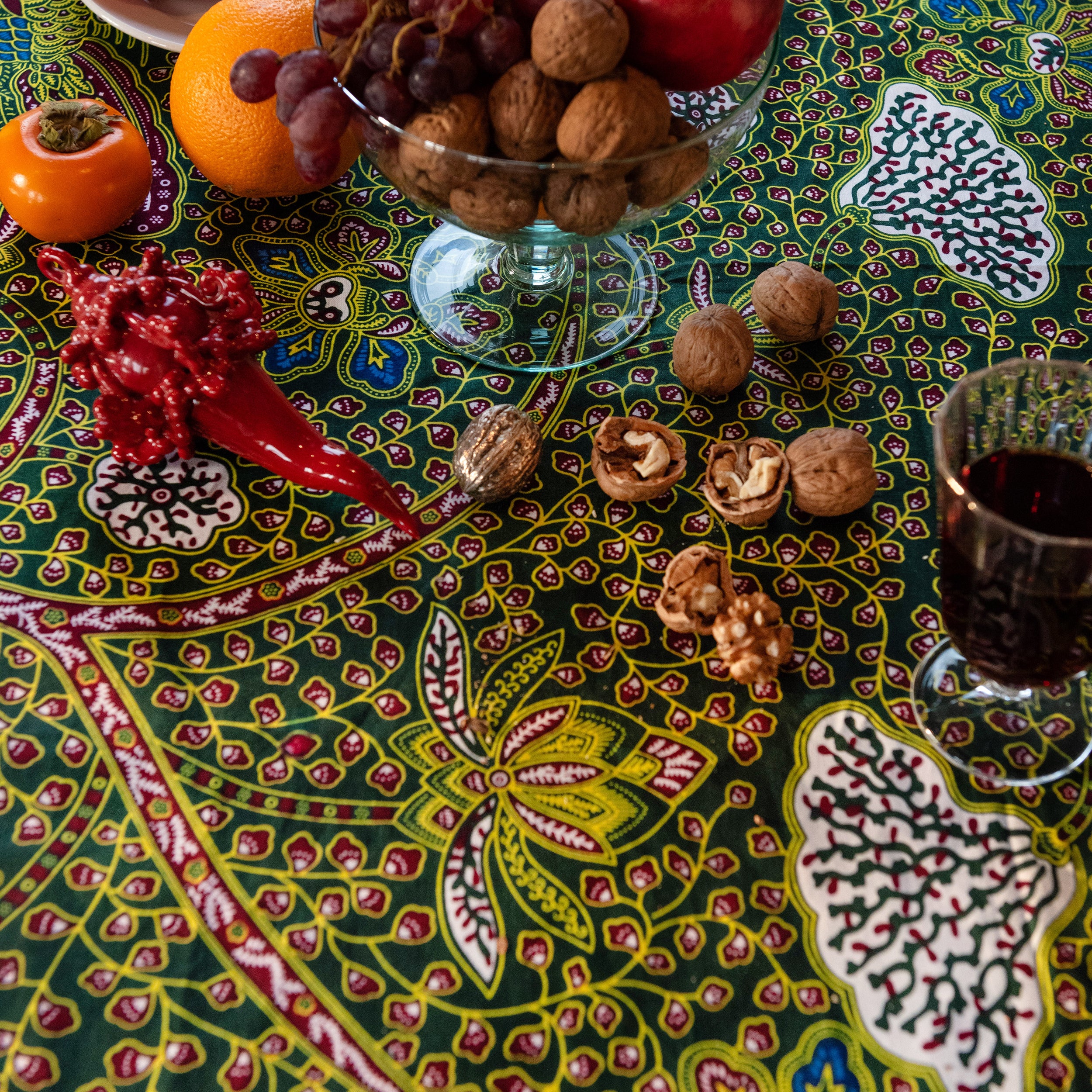 Tablecloth in Wax Winter Garden