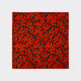 Pair of Napkins in Wax Coral Carpet