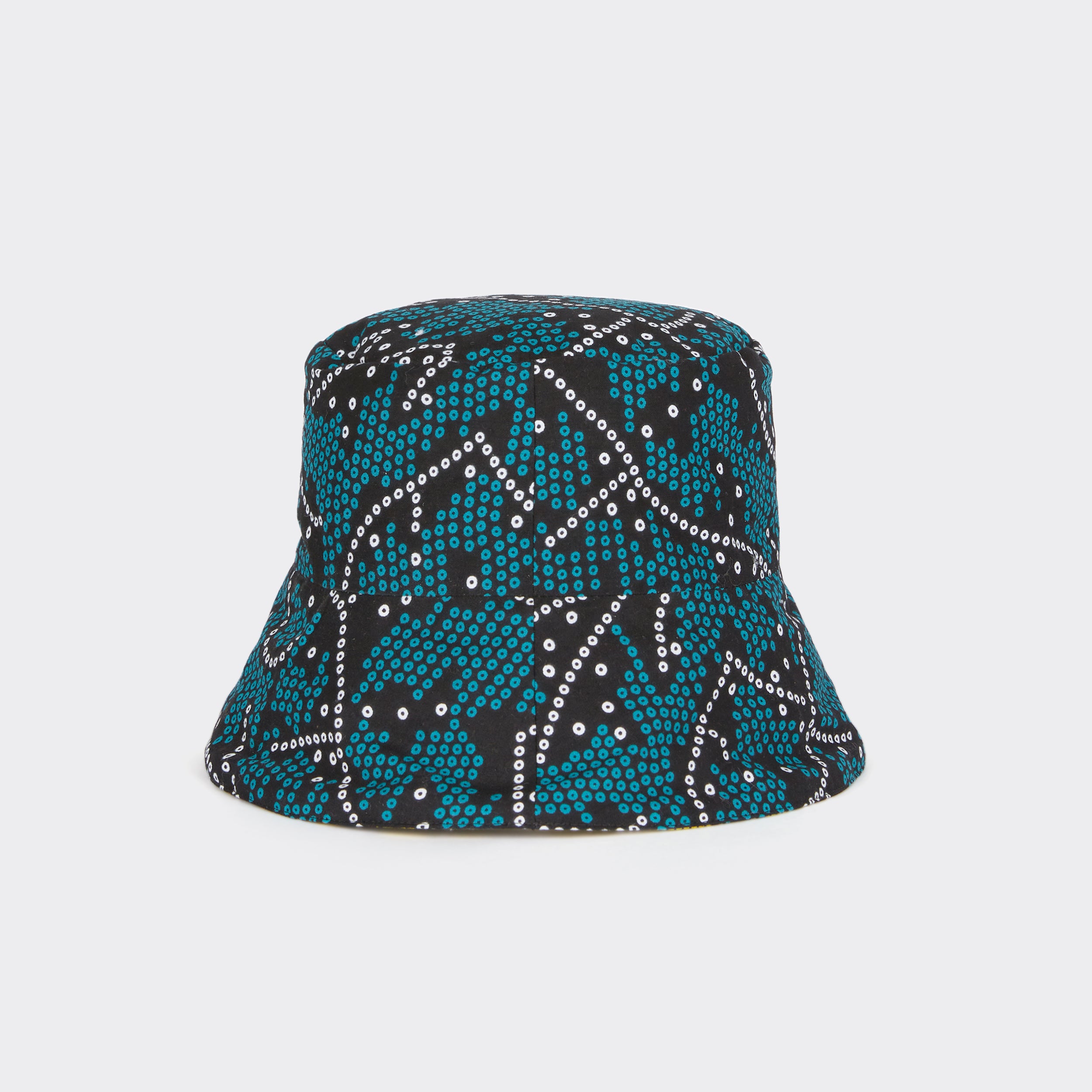 Bucket Hat Reversibile Imbottito in Wax Winter Giraffe