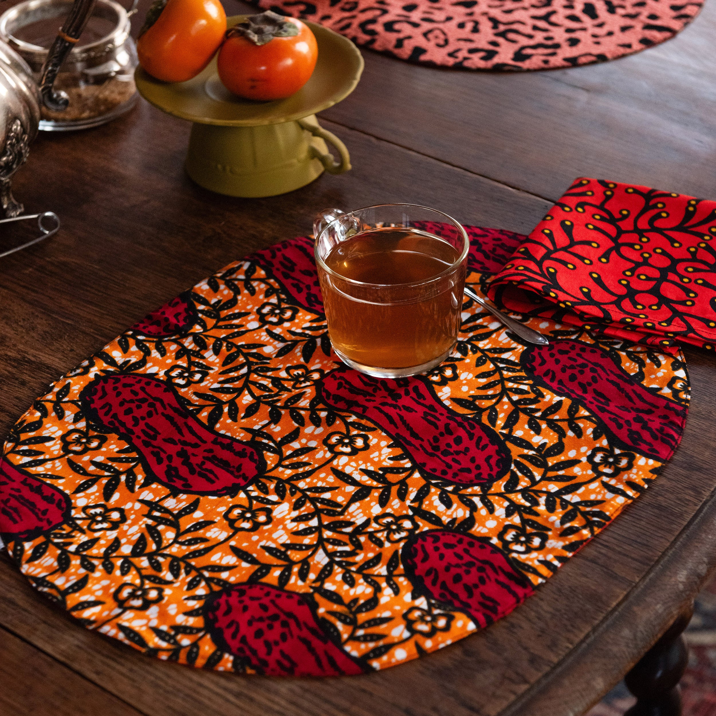 Double-sided Place Mat in Wax Coral Carpet