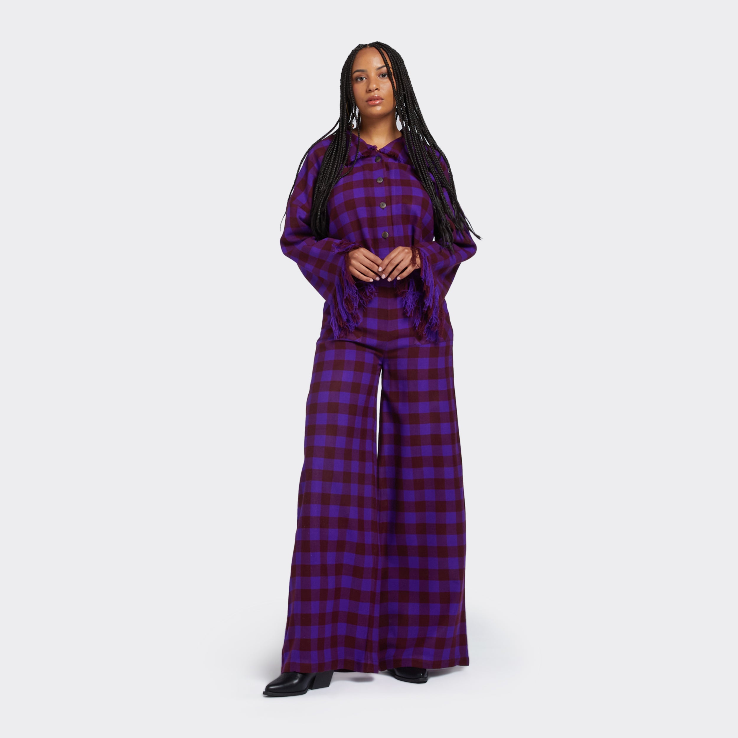 Total look Maasai Shuka Purple Beat