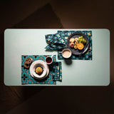 Double-sided Place mat in african wax fabric with matching napkins